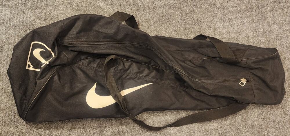 Nike Baseball Softball Equipment Bat Bag Duffle Carry All Black Swoosh